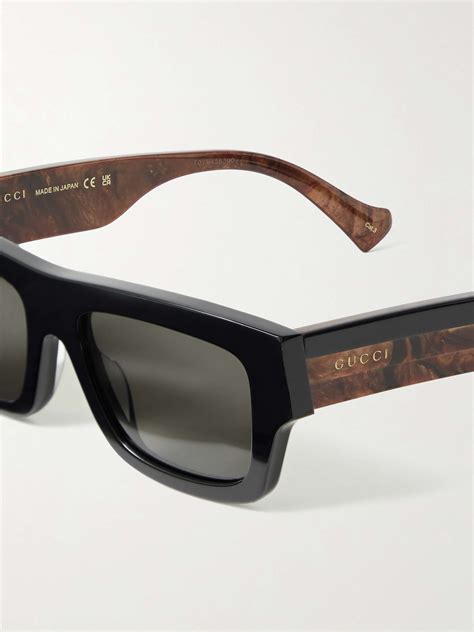 wide frame sunglasses metal rectangle|gucci rectangular frame sunglasses.